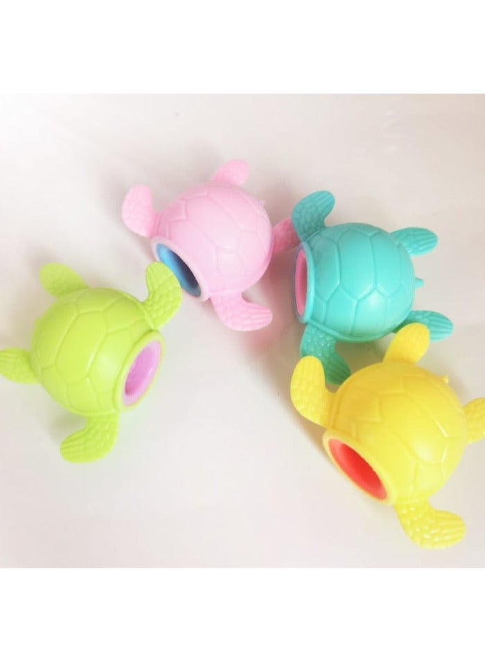 ألعاب سلحفاة مضحكة عالية الجودة، لعبة ناعمة ومتينة لتخفيف الضغط، ألعاب مضادة للإجهاد للأطفال والكبار"أصفر" - Image 2